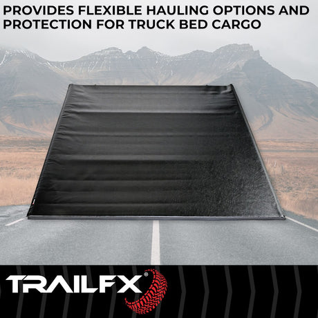 Product of TrailFX TFX Soft Rolling Soft Roll-Up TFX3213 Tonneau Cover 