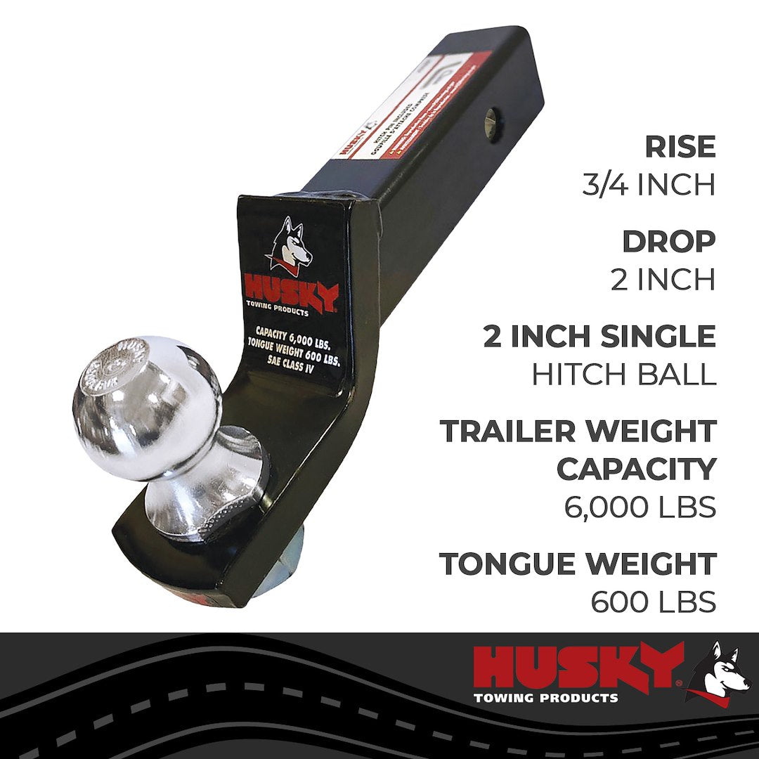 Product of Husky Towing 31366 2 Inch Receiver Trailer Hitch Ball Mount 
