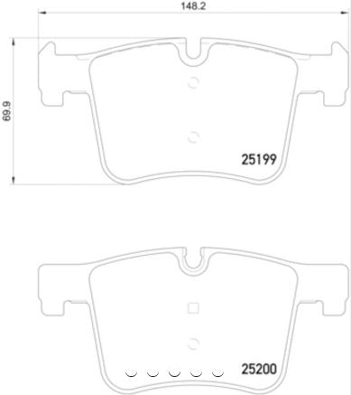Product of Hella 355015781 Brake Pad - 