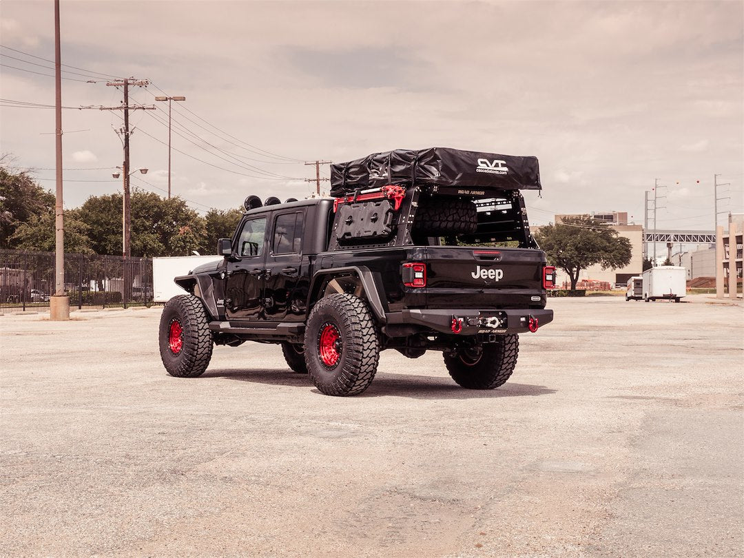 Product of Road Armor 520AFR0B Non-Exposed Fasteners Black Fender Flare - 