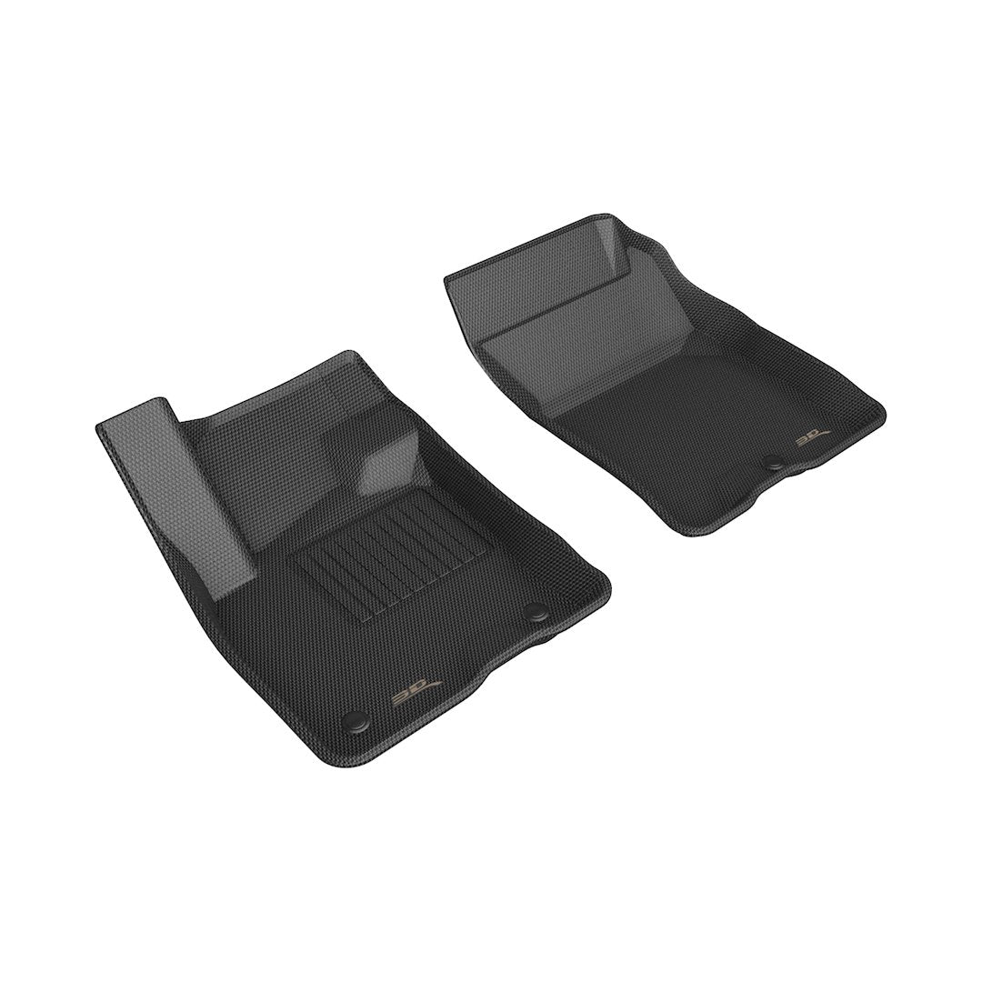 Product of 3D Mats KAGU L1FR14601509 Black Thermoplastic Rubber Of Carbon Fiber Texture Floor Liner 