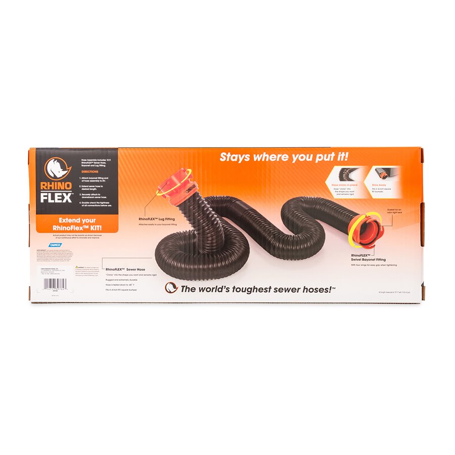 Product of Camco 39764 10 Feet Black Sewer Hose Yes 