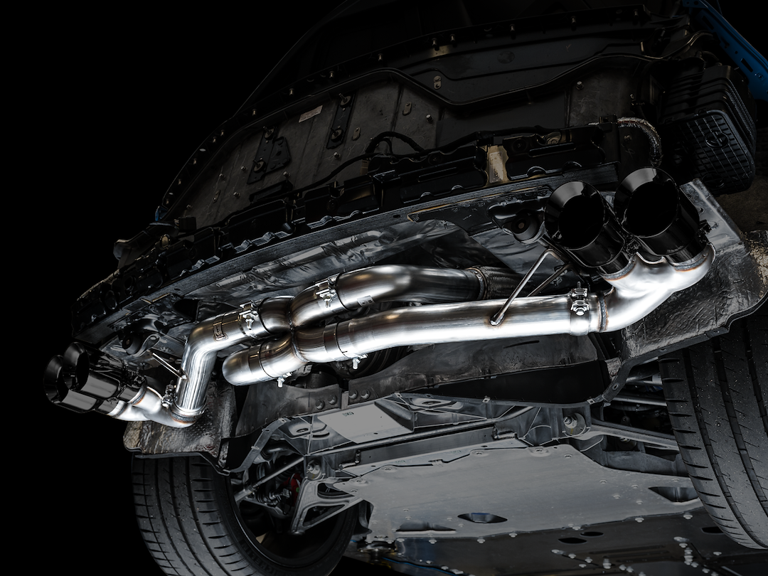 Product of AWE Tuning 3020-43086 Track Edition Cat-Back System Dual Exhaust System Kit 