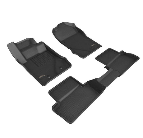 Product of 3D Mats KAGU L1FR15401509 Black Thermoplastic Rubber Of Carbon Fiber Texture Floor Liner 