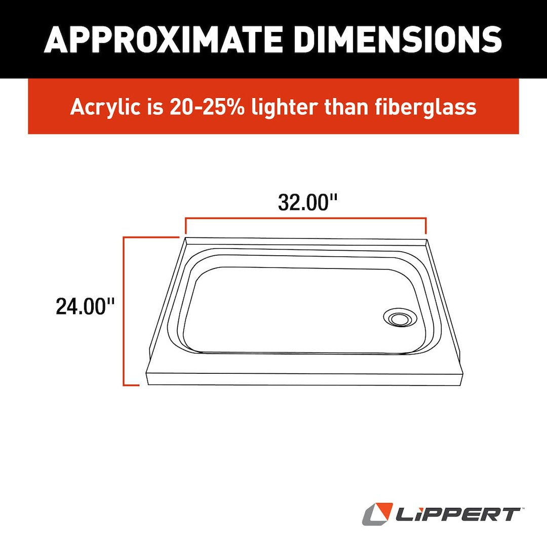 Lippert Components 210371 Shower Pan||210371_2.Jpg||87||m6v210371||1263912