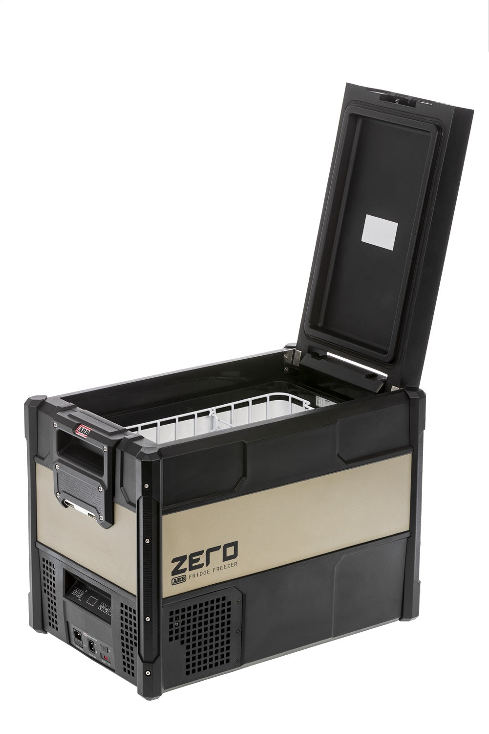 Product of ARB 1.6 Cubic Feet Single Compartment 1 Door Refrigerator , Black/ Tan 