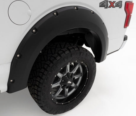 Product of Bushwacker 20947-02 Non-Exposed Fasteners Black Fender Flare - Set Of 4 