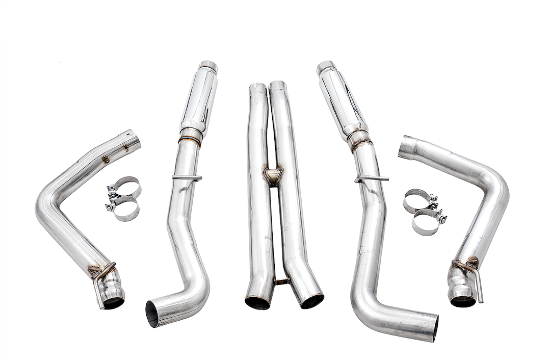 Product of AWE Tuning 3015-11050 Track Edition Cat-Back System Dual Exhaust System Kit 
