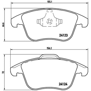 Product of Brembo P24076 Brake Pad - Set Of 4 