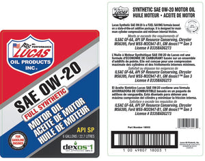 Product of Lucas Oil 18003 Oil