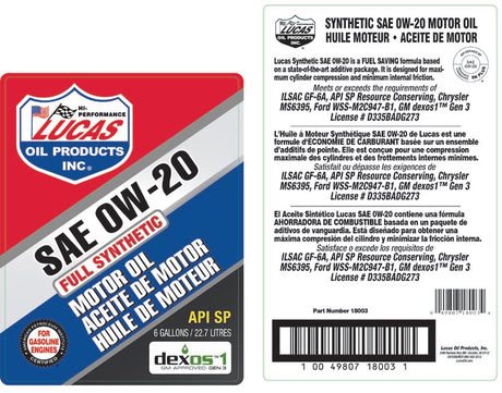 Product of Lucas Oil 18003 Oil