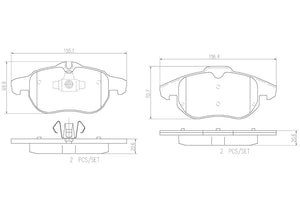 Product of Brembo P59043N Brake Pad - Set Of 4 