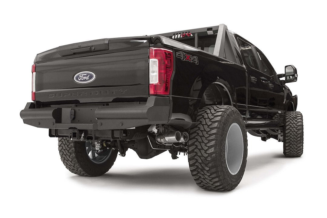 Product of Fab Fours FS17-U4150-1 Black Steel Elite Steel Powder Coated Bumper 