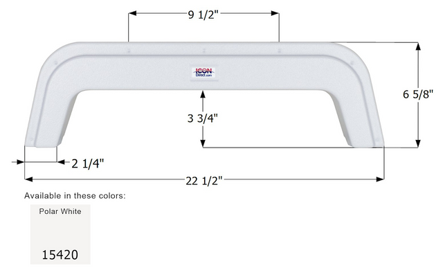 Icon 15420 Fender Skirt||15420-Rvfenderskirt-Single-Chalet-Fs5420_M.Png||85||i6s15420||2254429