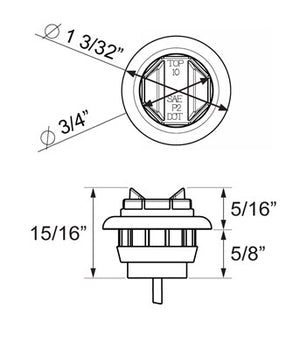 Optronics Mcl12ak Clearance Light||mcl12ak_2.Jpg||87||o24mcl12ak||2172588