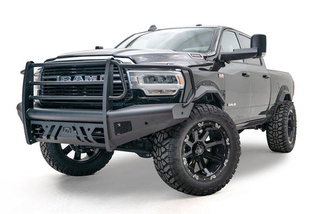 Product of Fab Fours DR19-Q4460-1 Black Steel Elite Steel Matte Powder Coated Bumper 
