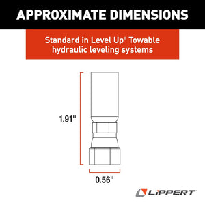 Product of Lippert Components 138416 Hose End Fitting