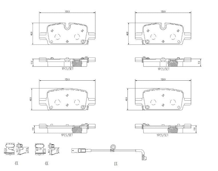 Brembo P10098 Brake Pad||p10098_R.Jpg||87||brmp10098||2091806
