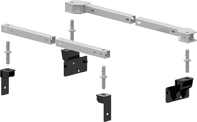 Product of PullRite 3123 Bolt-On Fifth Wheel Trailer Hitch Mount Kit 