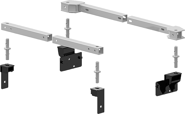 Product of PullRite 3123 Bolt-On Fifth Wheel Trailer Hitch Mount Kit 