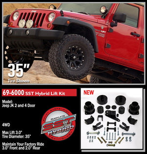 Readylift 69-6000 Lift Kit Suspension||69-6000jeepwranglerjk2007-20.Jpg||86||r90696000||1289724