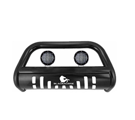 Product of Black Horse Offroad BB096410A-SP-PLFB Bull Bar  with skid plate 