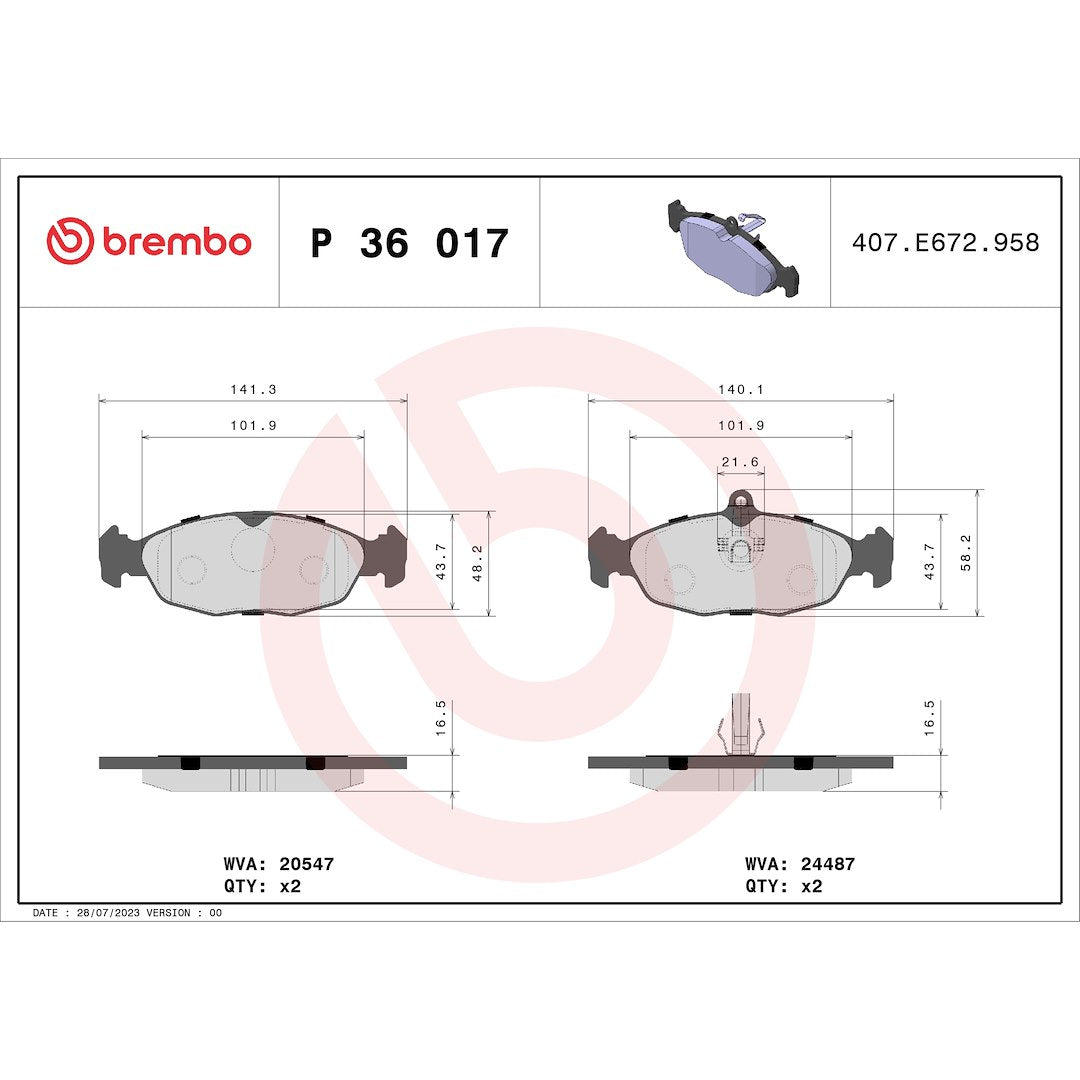Brembo P36017 Brake Pad||p36017_Drw.Jpg||88||brmp36017||1753052