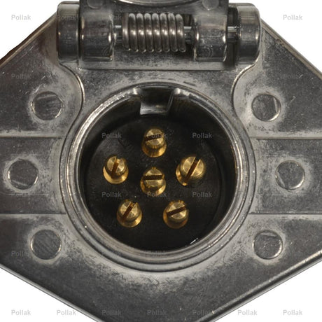 Product of Pollak 11-607EP Vehicle End 6 Pin Trailer Wiring Connector 