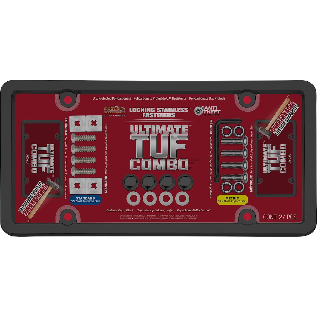 Cruiser 62520 License Plate Frame||62520_P02-Ultimate-Tuf-Combo_Black_Smoke-Inpack.Jpg||87||c3462520||854115