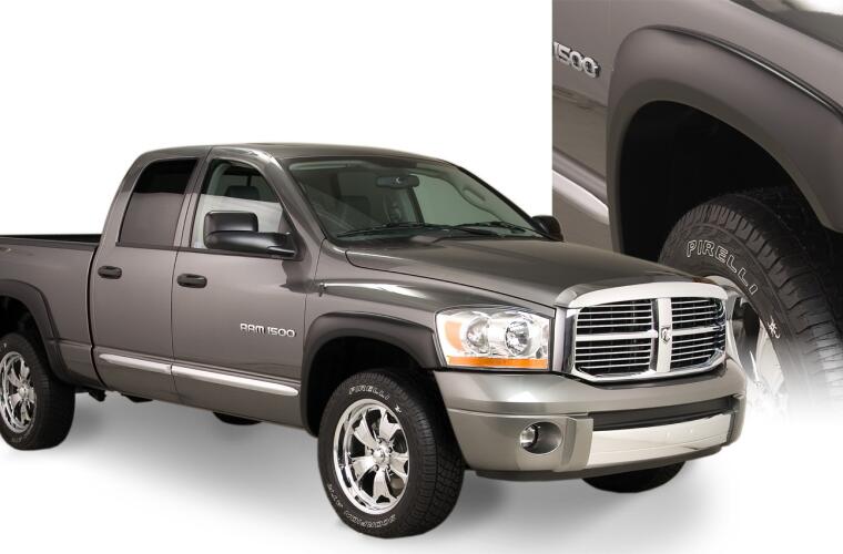 Product of Bushwacker 50909-02 Non-Exposed Fasteners Black Fender Flare - Set Of 4 