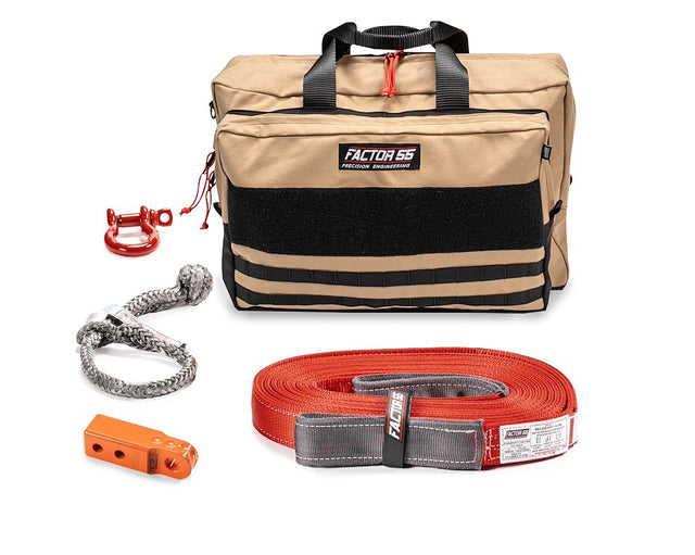 Factor 55 00485-07-Large Vehicle Recovery Kit||00485-07 Owyhee Kit - Tan Large - Orange.Jpg||85||fac0048507lar||1713509
