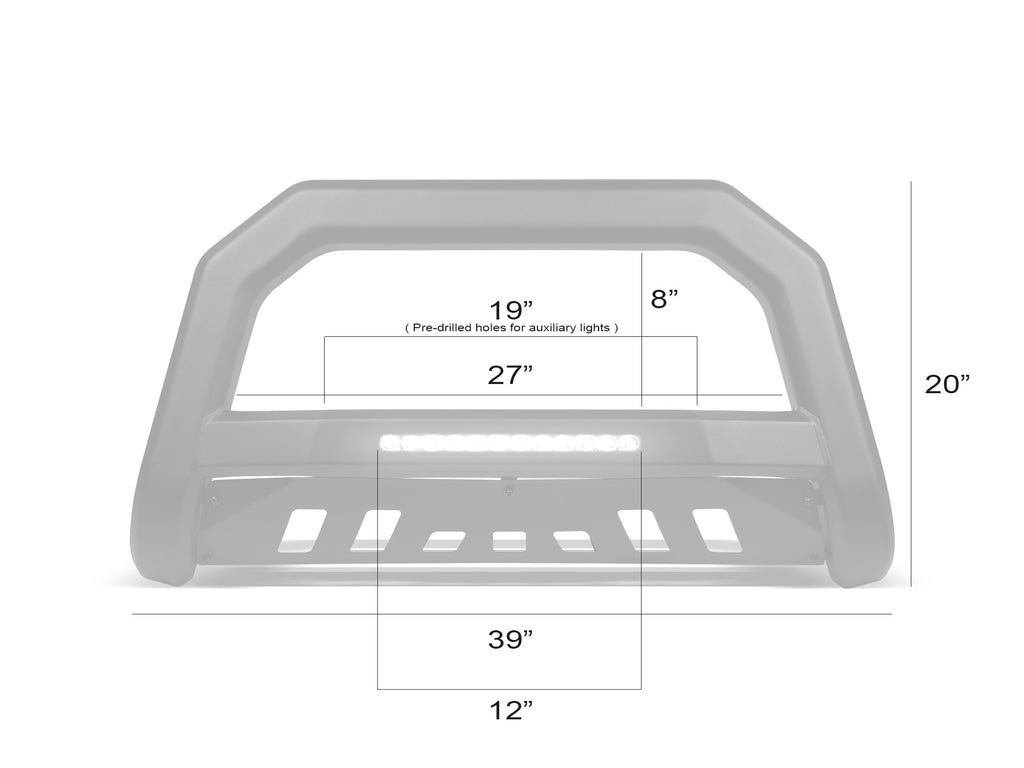 Product of Armordillo 8705452 Bull Bar  with skid plate 