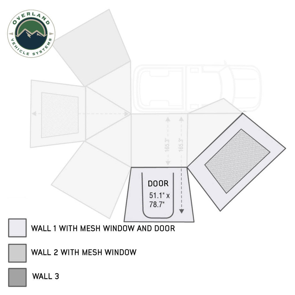 Overland Vehicle Systems 18129910 Awning Extension Panel||18129910_1.Jpg||86||ovs18129910||949713