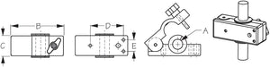 Sea Dog 327199-1 Rail Mount Clamp||327199-1_2.Jpg||88||sdg3271991||988289