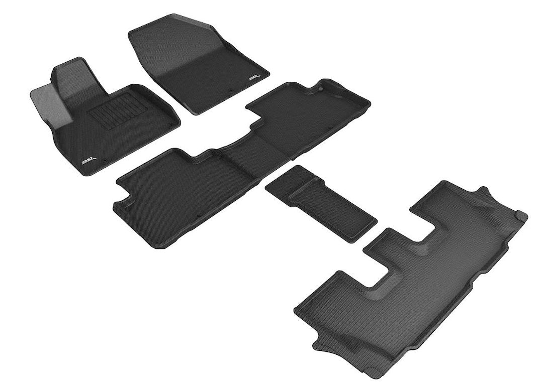 Product of 3D Mats KAGU L1KA05101509 Black Thermoplastic Rubber Of Carbon Fiber Texture Floor Liner 
