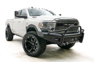 Product of Fab Fours DR19-Q4462-1 Black Steel Elite Steel Matte Powder Coated Bumper 