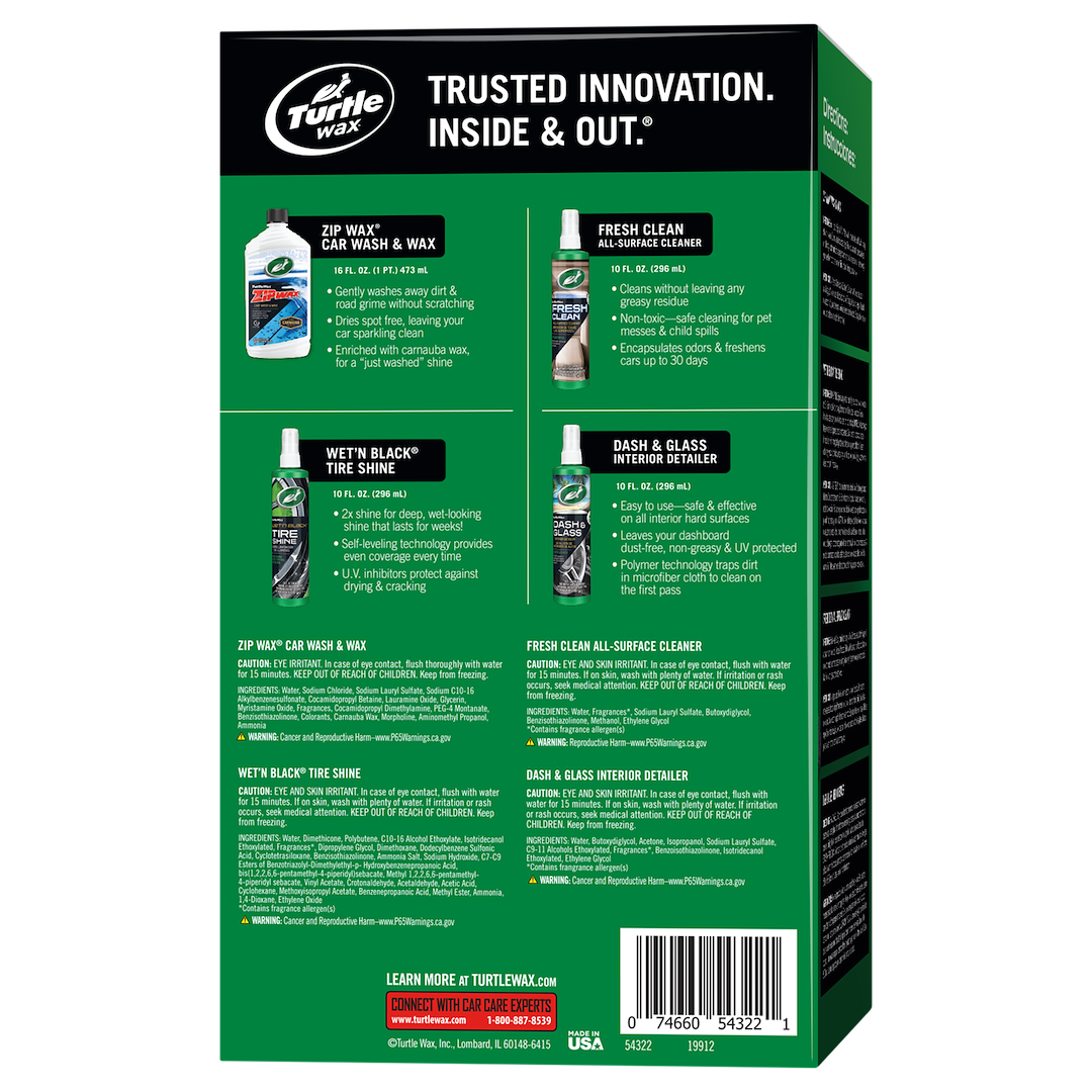 Turtle Wax Inc. 54322 Car Detailing Kit||54322_Detailing-Starter-Kit_Rendback_Square(1).Png||86||t2354322||1351272