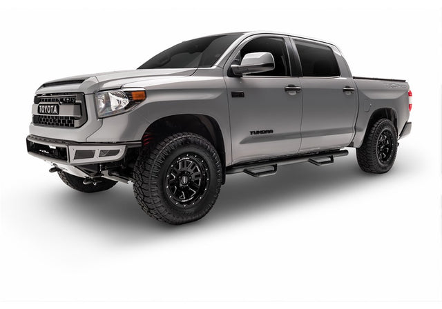 Product of N-Fab C1489CC-TX Black Matte Textured Powder Coated Round Nerf Bar - Truck Wheel To Wheel 