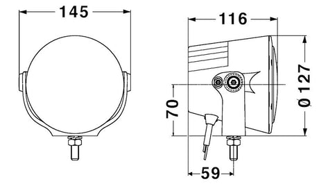 Product of Hella 012206021 Driving/ Fog Light 