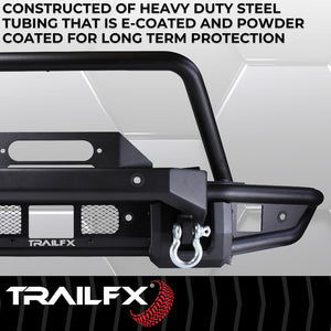 Product of TrailFX BR002T TrailFX Bronco Products Steel Matte Powder Coated Bumper 