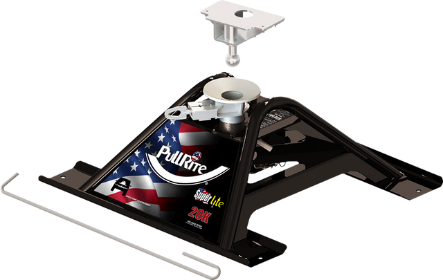 Product of PullRite 2600 Fixed 20000 Pound 2-Way Fifth Wheel Trailer Hitch 