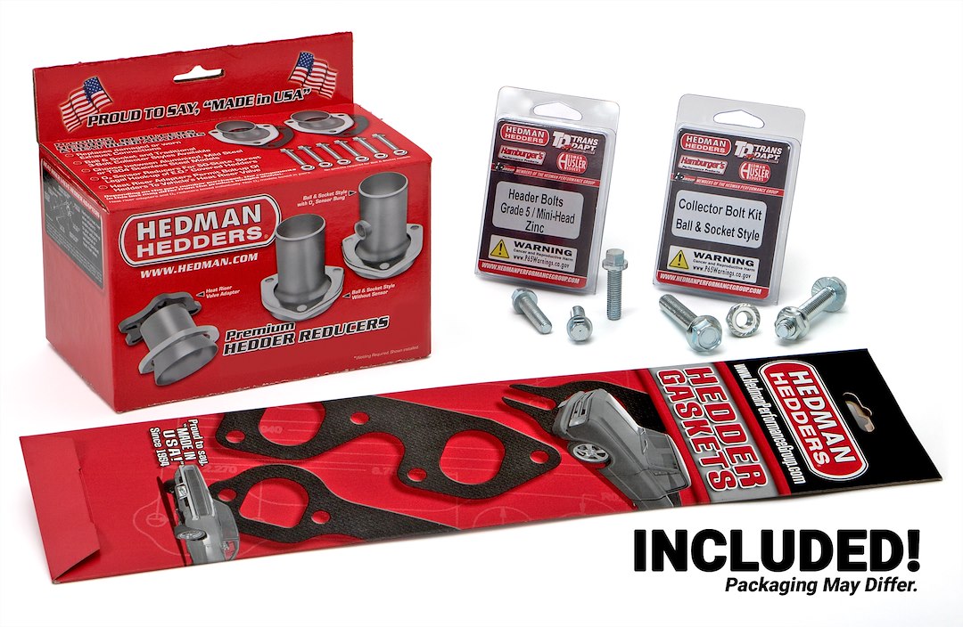Hedman Hedders 66097 Exhaust Header||included-Ballsocketheader-Silver.Jpg||87||h5666097||2253764