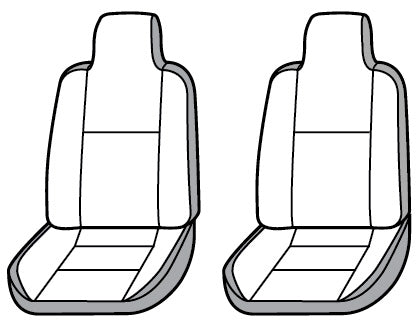 Product of Covercraft SS2388PCCH SeatSaver® Charcoal Black Polycotton Seat Cover 