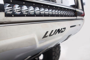 Product of Lund International 47021212 Bull Bar Polished 3-1/2 Inch Yes with skid plate 