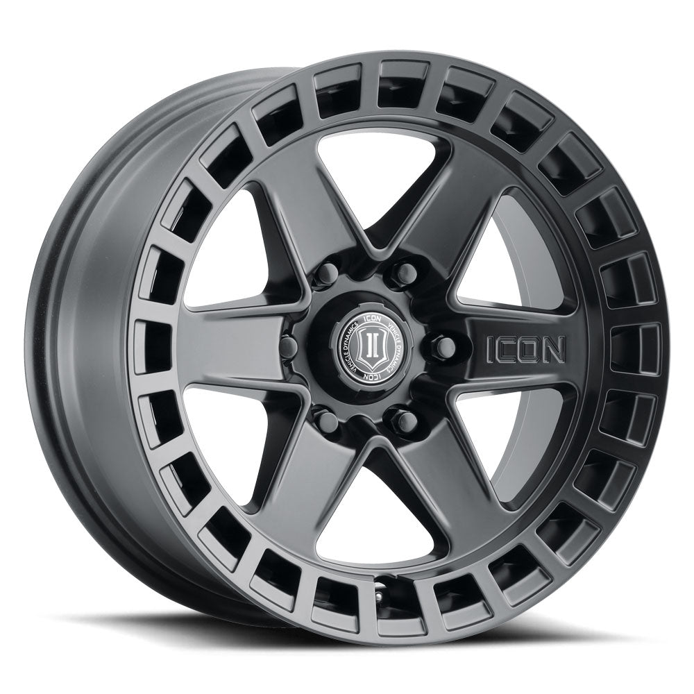 Product of Icon Vehicle Dynamics 17x8.5 Black Wheel - 6x5.31 Bolt Pattern 