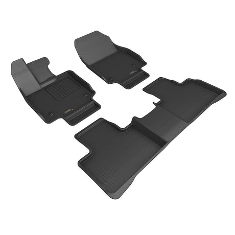Product of 3D Mats KAGU L1LX08001509 Black Thermoplastic Rubber Of Carbon Fiber Texture Floor Liner 