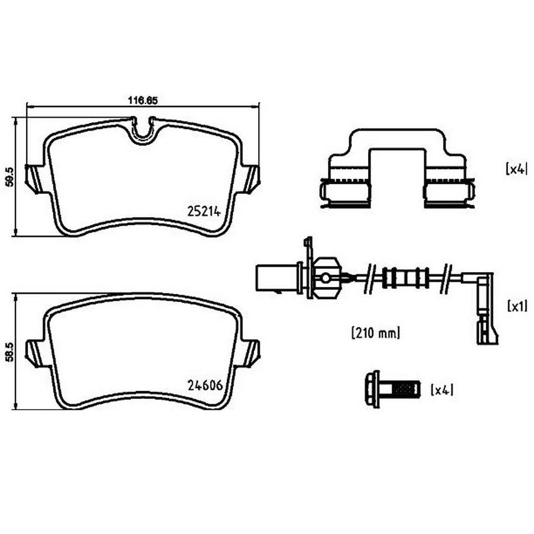 Product of Brembo P85150 Brake Pad - Set Of 4 