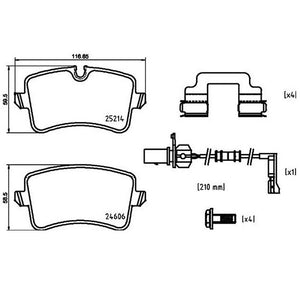 Product of Brembo P85150 Brake Pad - Set Of 4 