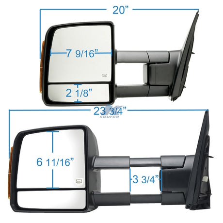 K-Source 70103-04t Exterior Towing Mirror||70103-04t_1.Jpg||86||k817010304t||1289962