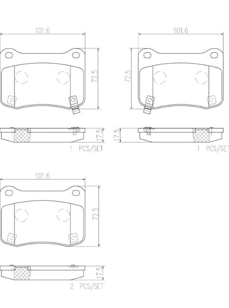 Brembo P83134n Brake Pad||p83134n_2.Jpg||86||brmp83134n||2091768